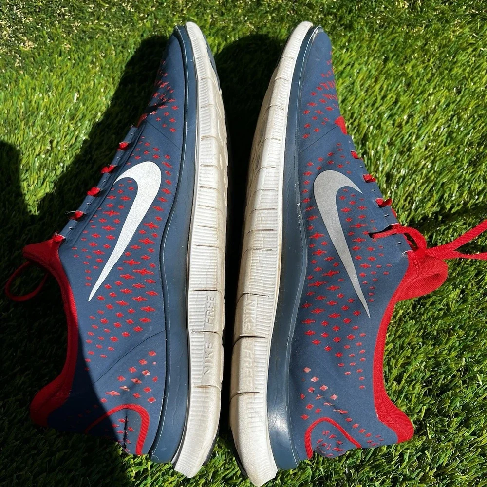 Nike Shoes Men Size 11 Free 3.0 v4 Gray & Blue Running Comfort
